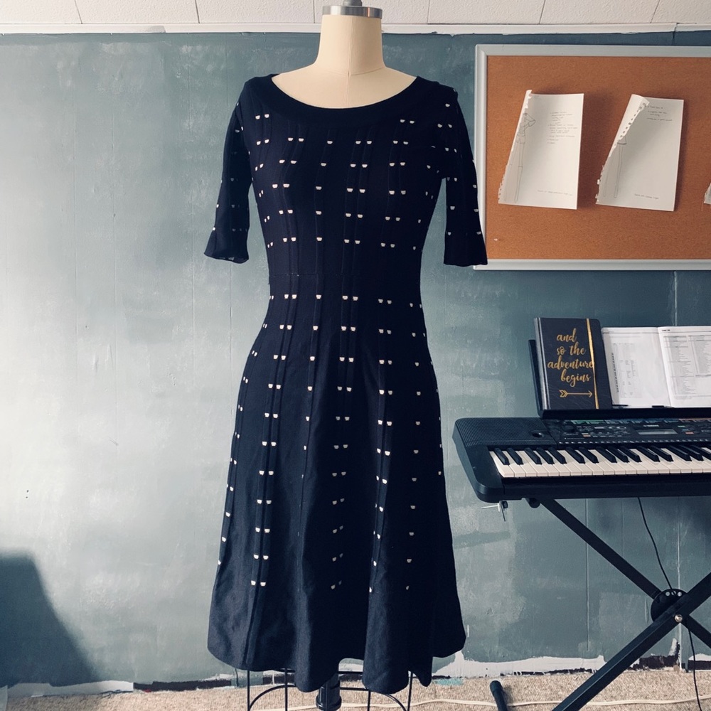 A line sweater dress